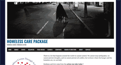 Desktop Screenshot of homelesscarepackage.org