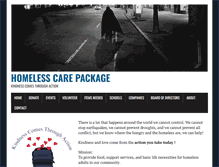 Tablet Screenshot of homelesscarepackage.org